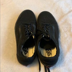 Black vans women’s size 8
